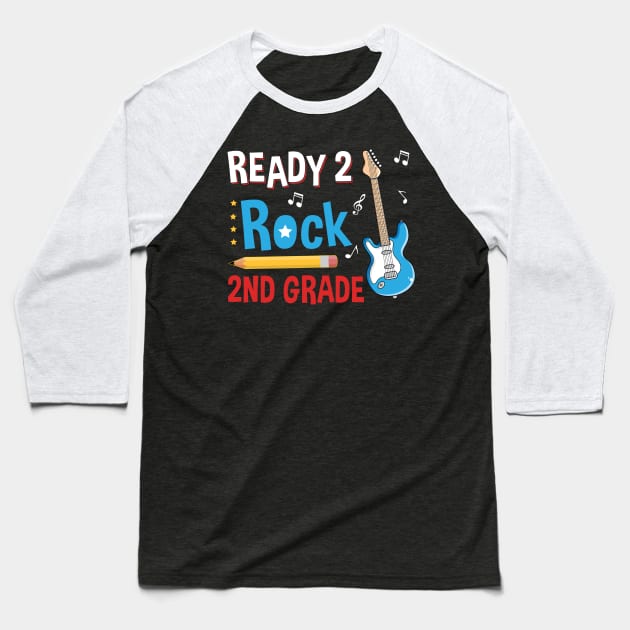 Ready To R0ck 2nd Grade Back To School T-shirt Baseball T-Shirt by Bensonn